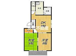 間取図画像 2DK