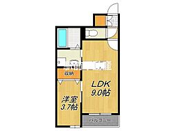 ドルチェ・ヴィータ吉野ヶ里　A 1階1LDKの間取り