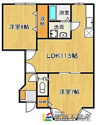 間取図画像 2LDK