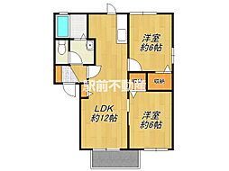 ルミエール 2LDKの間取図画像