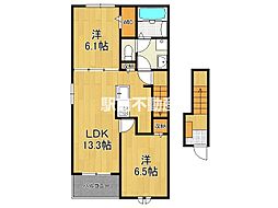 フレアルーチェ 吉野ヶ里VII 2LDKの間取図画像