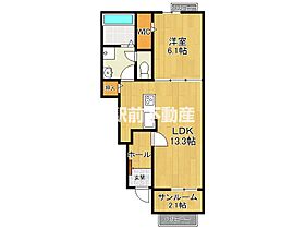 スカイピアI 103 ｜ 福岡県柳川市上宮永町391-10（賃貸アパート1LDK・1階・50.05㎡） その2