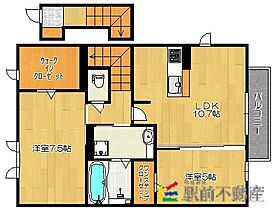 福岡県みやま市瀬高町小川1684-1（賃貸アパート2LDK・2階・63.21㎡） その2