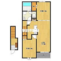 リーヴァ 202 ｜ 福岡県柳川市袋町3-3（賃貸アパート2LDK・2階・59.58㎡） その2