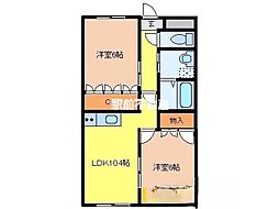 楓 2LDKの間取図画像