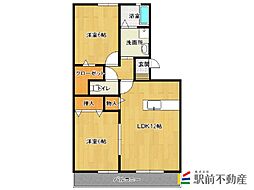 ウィルモアTOSHI 2LDKの間取図画像