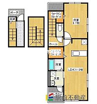 福岡県八女市本町2-91-1（賃貸アパート1LDK・3階・59.21㎡） その2