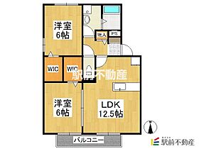 セジュール・シャイニングC棟 C111 ｜ 福岡県八女市本村777-1（賃貸アパート2LDK・1階・58.00㎡） その2