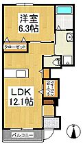 LIAXIS　I 105 ｜ 福岡県八女市稲富241-1（賃貸アパート1LDK・1階・46.00㎡） その2