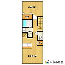 福岡県筑後市大字前津1370-1（賃貸アパート1LDK・2階・41.98㎡） その2