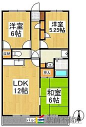 十央瑠壱番館 3LDKの間取図画像