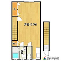 福岡県筑後市熊野108-61（賃貸アパート1R・2階・35.64㎡） その2