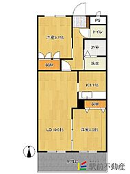 トシオ 2LDKの間取図画像