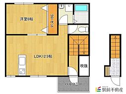 Collet1 1LDKの間取図画像