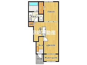 福岡県八女市馬場565-1（賃貸アパート1LDK・1階・50.01㎡） その2