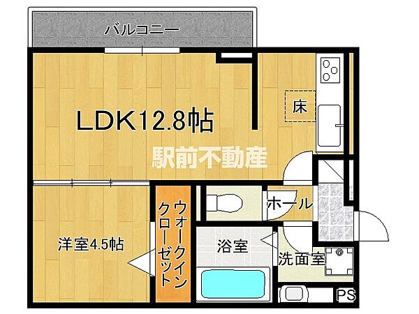 Daiwa Suite III 307｜福岡県八女市室岡(賃貸アパート1LDK・3階・42.79㎡)の写真 その2