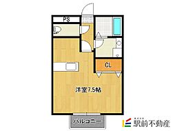 ソフィア ワンルームの間取図画像