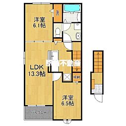 グランフォーレ2 2LDKの間取図画像