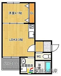 T-RegnoYame 1LDKの間取図画像