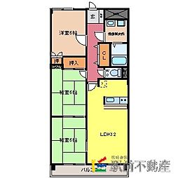 ルネッサ八女 3LDKの間取図画像