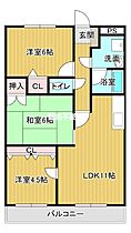 サンヴェルディ木室 308 ｜ 福岡県大川市大字大橋608（賃貸マンション3LDK・3階・65.32㎡） その2