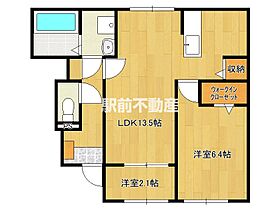 グローブA 102 ｜ 福岡県久留米市城島町楢津未定（賃貸アパート1LDK・1階・50.87㎡） その2