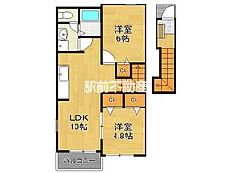 間取図画像 2LDK