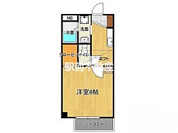 エスペランサ 1Kの間取図画像