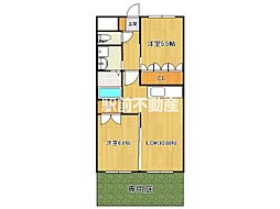 アンドワン南館 2LDKの間取図画像