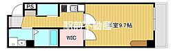 エクシート2 1Kの間取図画像