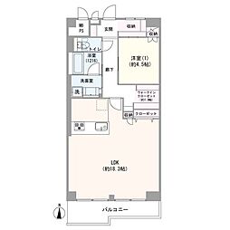 ペアパレス上池台Ｎｏ．1 1LDKの間取り