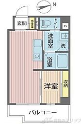 SHARIO GARDEN 新梅田 1DKの間取図画像