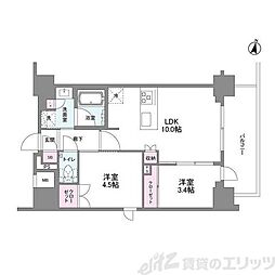 シーズンフラッツ緑地公園 2LDKの間取図画像