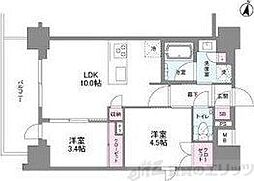 シーズンフラッツ緑地公園 2LDKの間取図画像