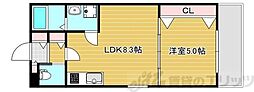 セレニティ豊川I 1LDKの間取図画像