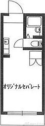 イーズ3 ワンルームの間取図画像