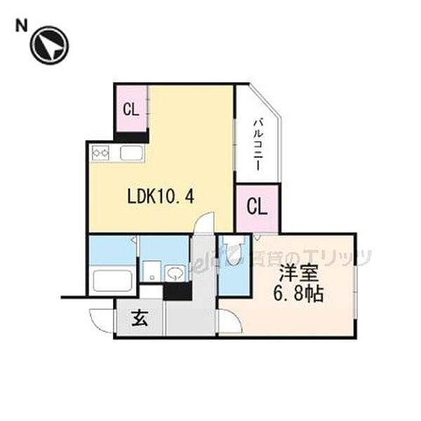 エドモントン 306｜大阪府摂津市千里丘６丁目(賃貸アパート1LDK・3階・46.14㎡)の写真 その2