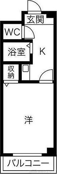 プチフラット千里山 204｜大阪府吹田市千里山東２丁目(賃貸マンション1K・2階・19.17㎡)の写真 その2