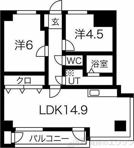 千里ニチゴマンション 503｜大阪府吹田市千里山東４丁目(賃貸マンション2LDK・5階・55.65㎡)の写真 その2