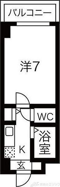 フローライト関大前 206｜大阪府吹田市山手町１丁目(賃貸マンション1K・2階・20.00㎡)の写真 その2