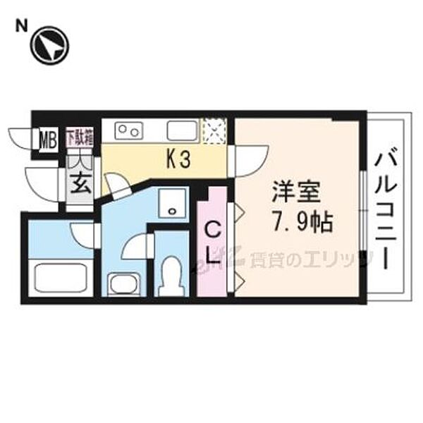 ネオパレス南茨木 405｜大阪府茨木市東奈良３丁目(賃貸マンション1K・4階・27.92㎡)の写真 その2