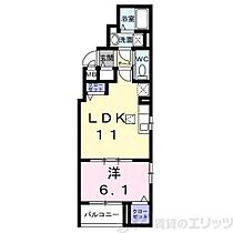 パーチェ　エテルノI 202 ｜ 大阪府吹田市南吹田１丁目3-19（賃貸アパート1LDK・2階・40.58㎡） その2