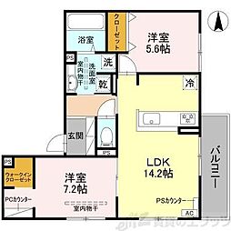 間取図画像 2LDK