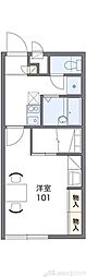 レオパレスエステートI 1階1Kの間取り