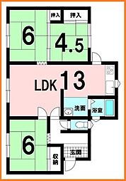 新栄町　中古戸建 3LDKの間取り