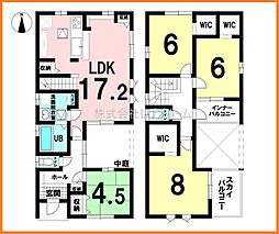 除ケ町　中古戸建 4LDKの間取り