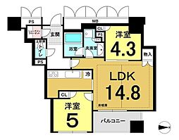 間取図画像 2LDK