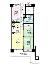 シティパーク加古川 3LDKの間取図画像