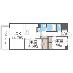 間取図画像 2LDK