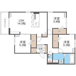 間取図画像 3LDK